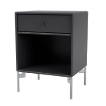Billede af Montana Selection Dream Sengebord med ben 35,4x35,4x30 cm - 04 Anthracite / Chrome