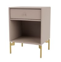 Billede af Montana Selection Dream Sengebord med ben 35,4x35,4x30 cm - 137 Mushroom / Brass