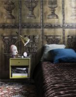 Billede af Montana Selection Dream Sengebord med ben 35,4x35,4x30 cm - 137 Mushroom / Brass