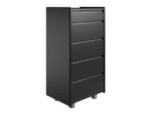 Vis detaljer for Kaagaard 555037 Kommode med Metalben 85x50x37cm - Sortmalet Billede af Kaagaard 555037 Kommode med Metalben 85x50x37cm - Sortmalet