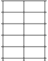 Billede af Montana Free 550000 Reol 138,4x178,1 cm - 05 Black