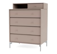 Billede af Montana Selection Keep Kommode med ben 69,6x82,2x46,8 cm - 137 Mushroom / Chrome