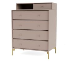 Vis detaljer for Montana Selection Keep Kommode med ben 69,6x82,2x46,8 cm - 137 Mushroom / Brass Billede af Montana Selection Keep Kommode med ben 69,6x82,2x46,8 cm - 137 Mushroom / Brass