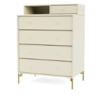 Billede af Montana Selection Keep Kommode med ben 69,6x82,2x46,8 cm - 150 Vanilla / Brass
