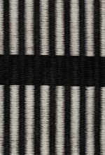 Billede af Woodnotes Cut Stripe Carpet Sewn Edges 80x200 cm - Black/Stone