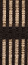 Billede af Woodnotes Cut Stripe Carpet Sewn Edges 80x200 cm - Black/Natural