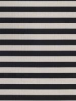Billede af Woodnotes Big Stripe Carpet Sewn Edges 80x200 cm - Black/Stone