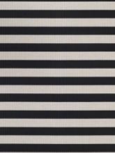 Billede af Woodnotes Big Stripe Carpet Sewn Edges 80x200 cm - Black/Stone