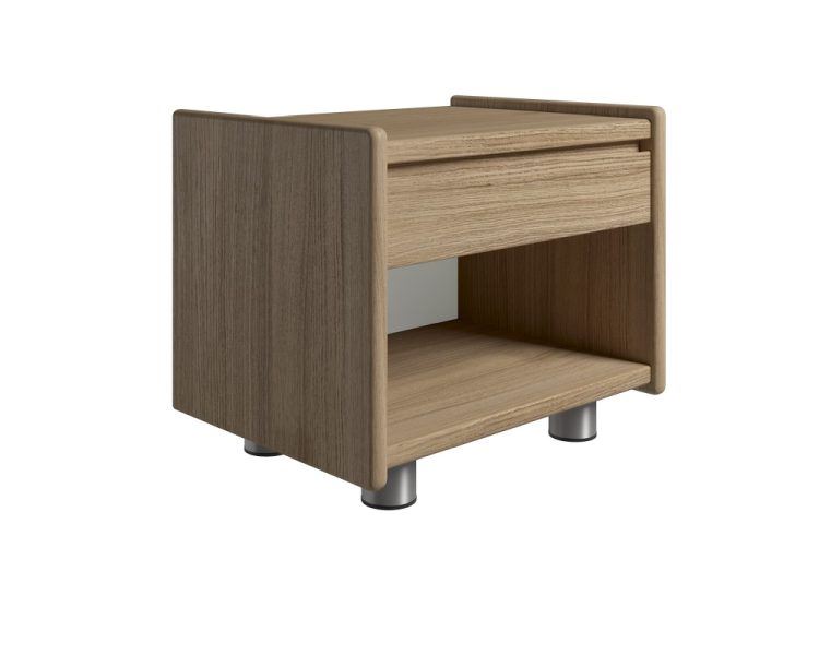 Billede af Kaagaard 215037 Sengebord med Metalben 34x50x37 cm - Oliebehandlet Eg