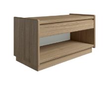 Billede af Kaagaard 218037 Sengebord med Sokkel 34x80x37 cm - Oliebehandlet Eg