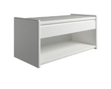 Billede af Kaagaard 218037 Sengebord Vægophængt 34x80x37 cm - Hvidmalet