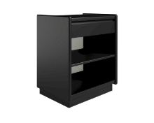 Billede af Kaagaard 315037 Sengebord med Sokkel 51x50x37 cm - Sortmalet