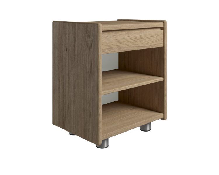 Billede af Kaagaard 315037 Sengebord med Metalben 51x50x37 cm - Oliebehandlet Eg