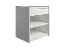 Billede af Kaagaard 315037 Sengebord Vægophængt 51x50x37 cm - Hvidmalet