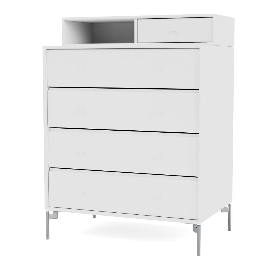 Billede af Montana Selection Keep Kommode med ben 69,6x82,2x46,8 cm - 101 New White / Chrome