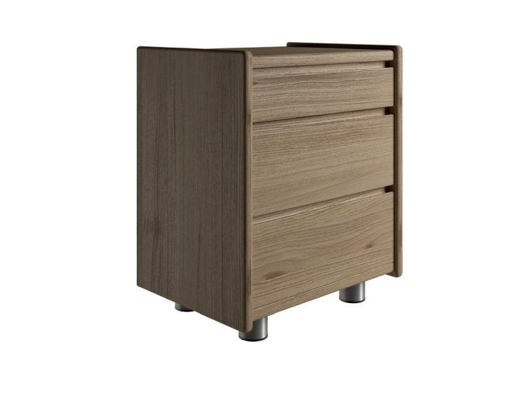 Billede af Kaagaard 335037 Sengebord med Metalben 51x50x37 cm - Oliebehandlet Eg