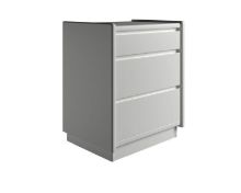 Billede af Kaagaard 335037 Sengebord med Sokkel 51x50x37 cm - Hvidmalet