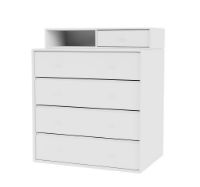 Billede af Montana Selection Keep Kommode med ophængsbeslag 69,6x82,2x46,8 cm - 101 New White