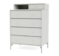 Billede af Montana Selection Keep Kommode med ben 69,6x82,2x46,8 cm - 09 Nordic / Chrome