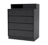 Billede af Montana Selection Keep Kommode med sokkel 7 cm 69,6x82,2x46,8 cm - 04 Anthracite
