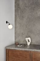 Billede af Nuura Apiales Wall Hard Wired Ø: 19,6 cm - Rock Grey/Opal White  OUTLET