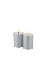 Billede af Sirius Sille Mini 2 stk Batteridrevet Stearinlys H: 7 cm - Sølv