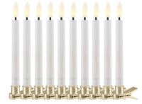 Billede af Sirius Sille Juletræslys 10 stk H: 11 cm - Hvid 