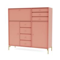 Billede af Montana Mega 201802 Skænk med ben 115,2x38 cm - 151 Rhubarb / Brass