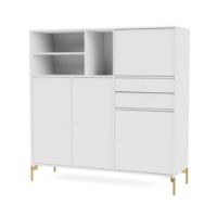 Billede af Montana Mega 201803 Skænk med ben 115,2x38 cm - 101 NewWhite / Brass