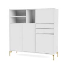 Billede af Montana Mega 201803 Skænk med ben 115,2x38 cm - 101 NewWhite / Brass