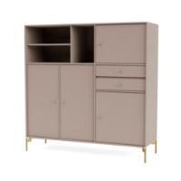 Billede af Montana Mega 201803 Skænk med ben 115,2x38 cm - 137 Mushroom / Brass