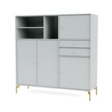 Billede af Montana Mega 201803 Skænk med ben 115,2x38 cm - 156 Oyster / Brass