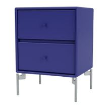 Billede af Montana Selection Drift Skuffebord med ben 35,4x35,4x30 cm - 135 Monarch / Chrome