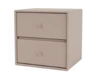 Billede af Montana Selection Drift Skuffebord med ophængsbeslag 35,4x35,4x30 cm - 137 Mushroom