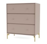 Billede af Montana Selection Carry Kommode med ben 69,6x69,6x38 cm - 137 Mushroom / Brass