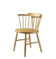 Billede af FDB Møbler J18 Spisebordsstol SH: 45 cm - Nature eg / Olie