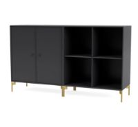 Billede af Montana Selection Pair Skænk med ben 139,2x69,6x38 cm - 04 Anthracite / Brass