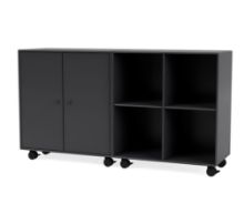 Billede af Montana Selection Pair Skænk på hjul 139,2x69,6x38 cm - 04 Anthracite