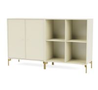 Billede af Montana Selection Pair Skænk med ben 139,2x69,6x38 cm - 150 Vanilla / Brass