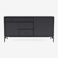 Billede af Montana Mega 200802 Skænk med ben 115,2x38 cm - 04 Anthracite / Black