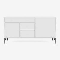 Billede af Montana Mega 200802 Skænk med ben 115,2x38 cm - 101 NewWhite / Black