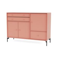 Billede af Montana Mega 201202 Skænk med ben 115,2x38 cm - 151 Rhubarb / Black