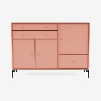 Billede af Montana Mega 201202 Skænk med ben 115,2x38 cm - 151 Rhubarb / Black