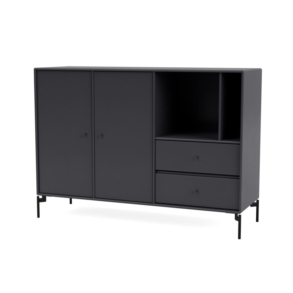 Billede af Montana Mega 201203 Skænk med ben 115,2x38 cm - 04 Anthracite / Black