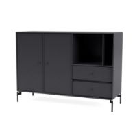 Billede af Montana Mega 201203 Skænk med ben 115,2x38 cm - 04 Anthracite / Black