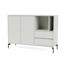 Billede af Montana Mega 201203 Skænk med ben 115,2x38 cm - 101 NewWhite / Black