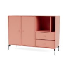 Billede af Montana Mega 201203 Skænk med ben 115,2x38 cm - 151 Rhubarb / Black