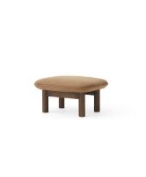 Billede af Audo Copenhagen Brasilia Ottoman H: 40 cm - Dark Stained Oak/Dunes Cognac 21004 