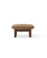 Billede af Audo Copenhagen Brasilia Ottoman H: 40 cm - Walnut/Dunes Cognac 21004