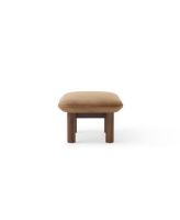 Billede af Audo Copenhagen Brasilia Ottoman H: 40 cm - Walnut/Dunes Cognac 21004